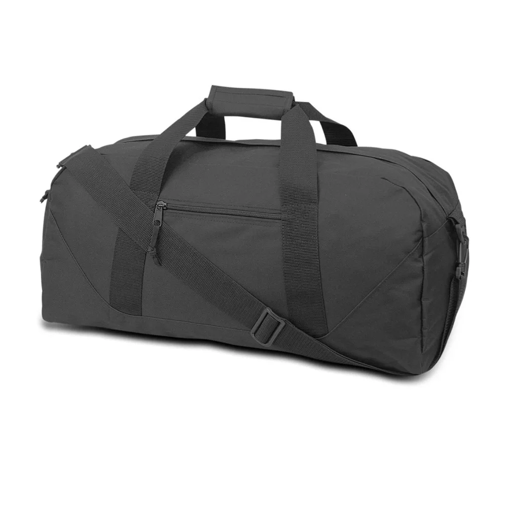 NWOT Dark Grey Large Square Duffel Bag